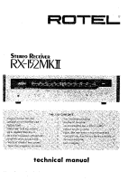 Rotel RX-152MKII - Technical manual 